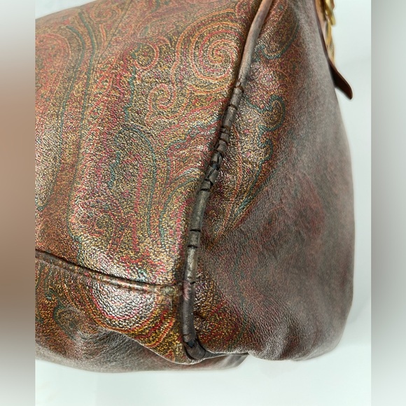 Etro Milano Brown Paisley duffle Travel Bag - Picture 4 of 16
